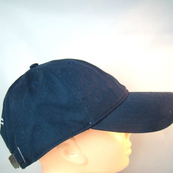 Nautica Hat Navy Blue Relaxed Fit Adjustable Cap Mens Women Unisex - Picture 3 of 9